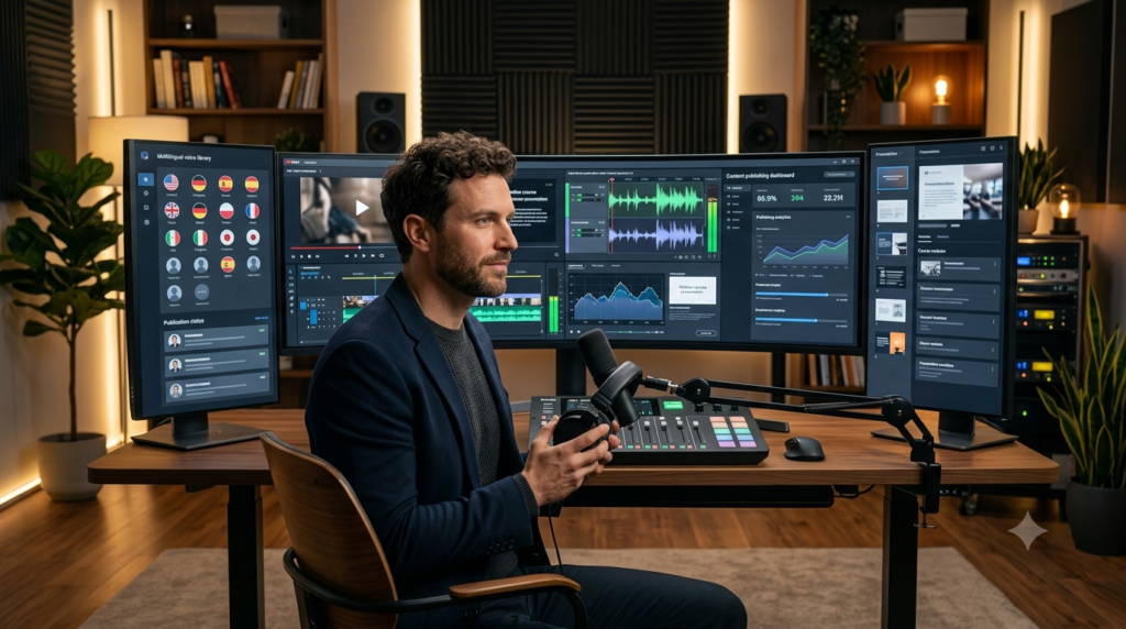 Nexott Recording Review highlighting AI voice production for YouTube, podcasts, and professional content creation