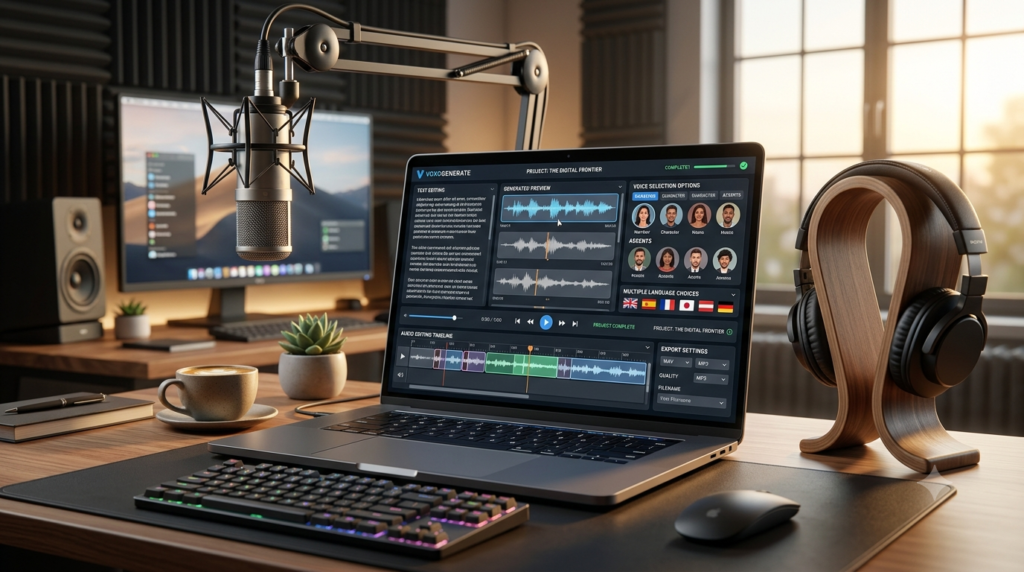 Nexott Recording Review step-by-step setup showing AI voice recording dashboard and audio editing tools